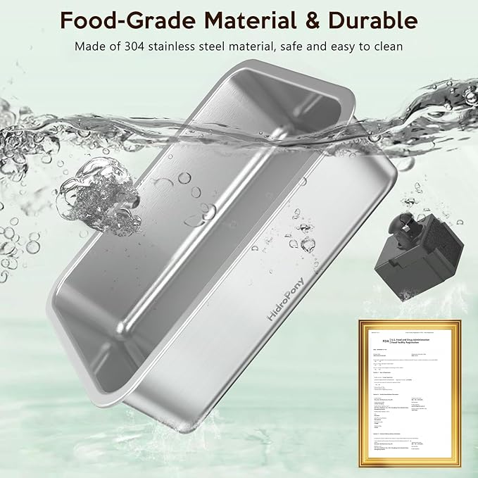 Hydroponics Growing System Herb Garden - HidroPony 15 Pods Indoor Gardening System with Grow Light, Stainless Steel Plants Germination Kit with Quiet Pump System, Gardening Gifts for Women-VerdiqueGarden