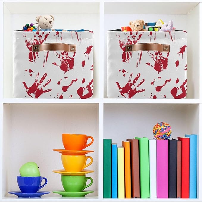 Skull Hand Rectangular Storage Basket Organizer Bin Shelf Baskets For Clothes Gifts For Home Office Dorm-VerdiqueGarden