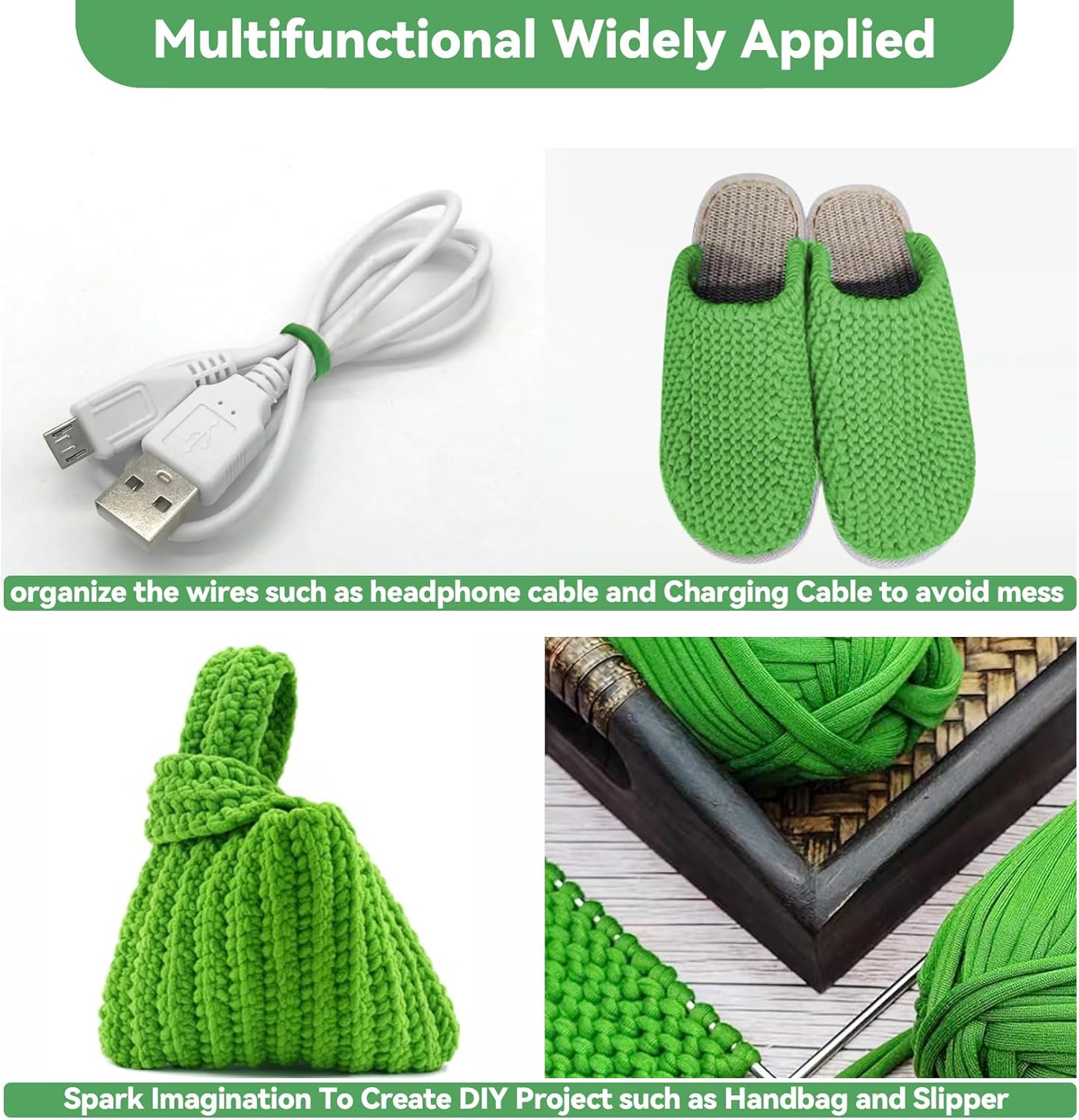 2 Pack Garden String - Plant Ties, Garden Twine, Gardening Tape, Tree Support, Stretchy Trap for Trees,Flowers,Green Soft Ties for All Plants All Gardeners(35M/Roll,115FT)-VerdiqueGarden