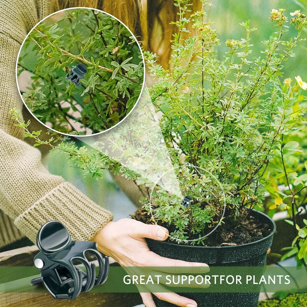 Orchid Clips, ARRITZ 100pcs Garden Plant Clips for Vines Flowers Keep Stems Vines Flowers Grow Upright-VerdiqueGarden