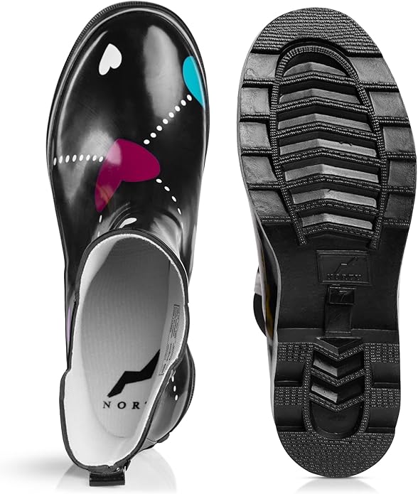 NORTY - Womens Ankle Rain Boots - Ladies Waterproof Winter Spring Garden Boot runs ½ size large-VerdiqueGarden