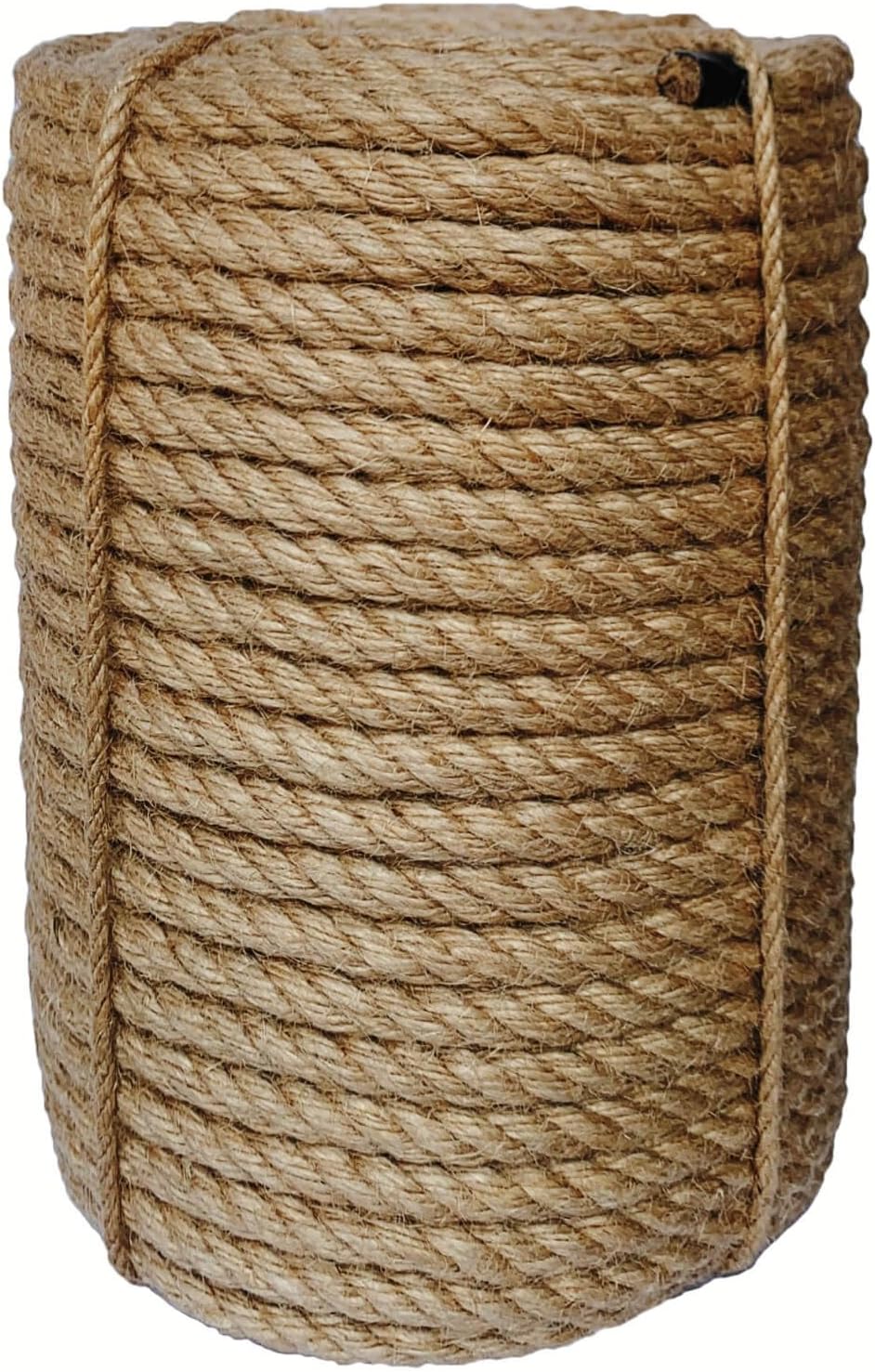 Jute Rope 14mm, 164 Feet 8.5lb Thick Garden Jute Twine String for DIY Cat Scratcher, Gardening, Bundling and Wall Hanging Craft Decorative (Brown)-VerdiqueGarden