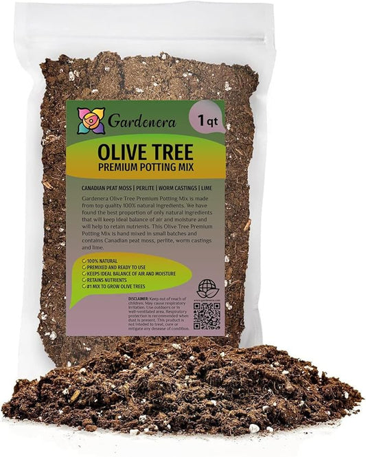 Premium Olive Tree Potting Mix - Perfect Balance of Air, Moisture, and Nutrients - 1 Quart-VerdiqueGarden