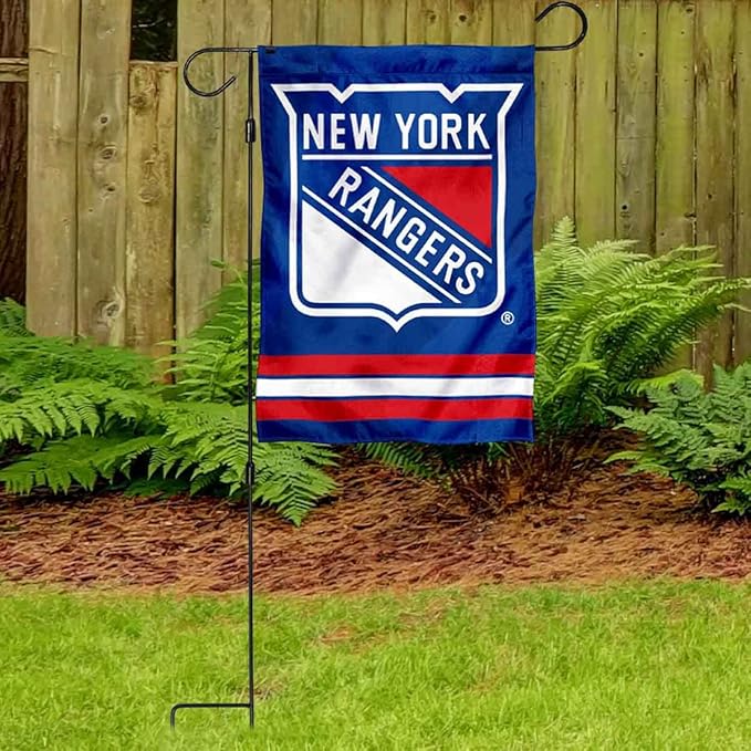 WinCraft New York Rangers Garden Flag and Pole Stand Mount Holder-VerdiqueGarden