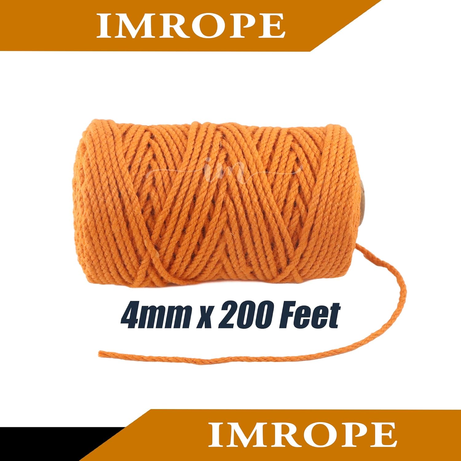 4mm x 200 Feet Orange Jute Rope, Twine for Gardening Tomato Climbing Plant Tie Floristry Crafts Gift Wrapping Packing Decor-VerdiqueGarden