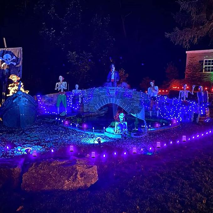 Hompavo 【Upgraded LED Flame Light Bulbs Halloween Decorations, 4 Modes Flickering Light Bulbs with Upside Down Effect, E26/E27 Flame Bulb for Christmas Party Home Indoor & Outdoor (4 Pack)-VerdiqueGarden