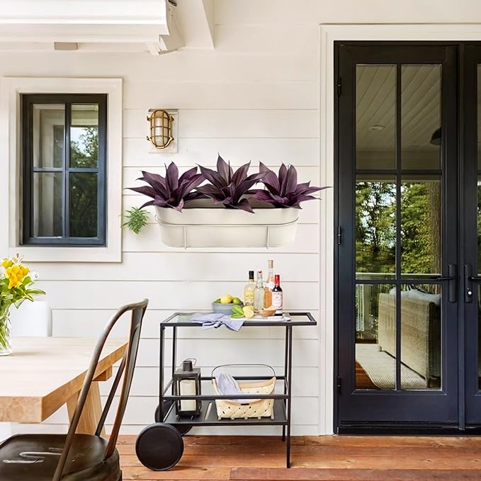 Fake Plants Artificial Agave Plants Indoor，UV Resistant Fake Agave Planters Outdoor Decorating Artificial Plants for Outdoors Decor Agave (2Pack,12.6'Purple) Spring Decorations for Home-VerdiqueGarden