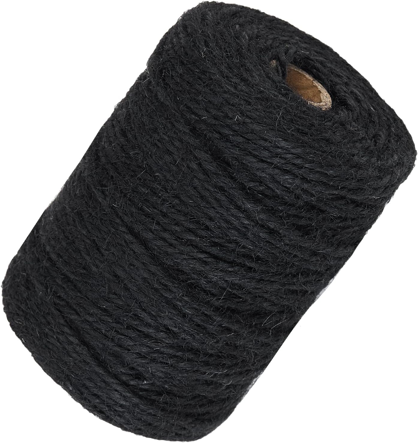 328 Feet 3mm Thick Black Natural Jute Twine, Garden Twine Heavy Duty Industrial Packing Materials String Wrapping, Arts, and Crafts, Halloween Wrapping, Gardening Applications-VerdiqueGarden