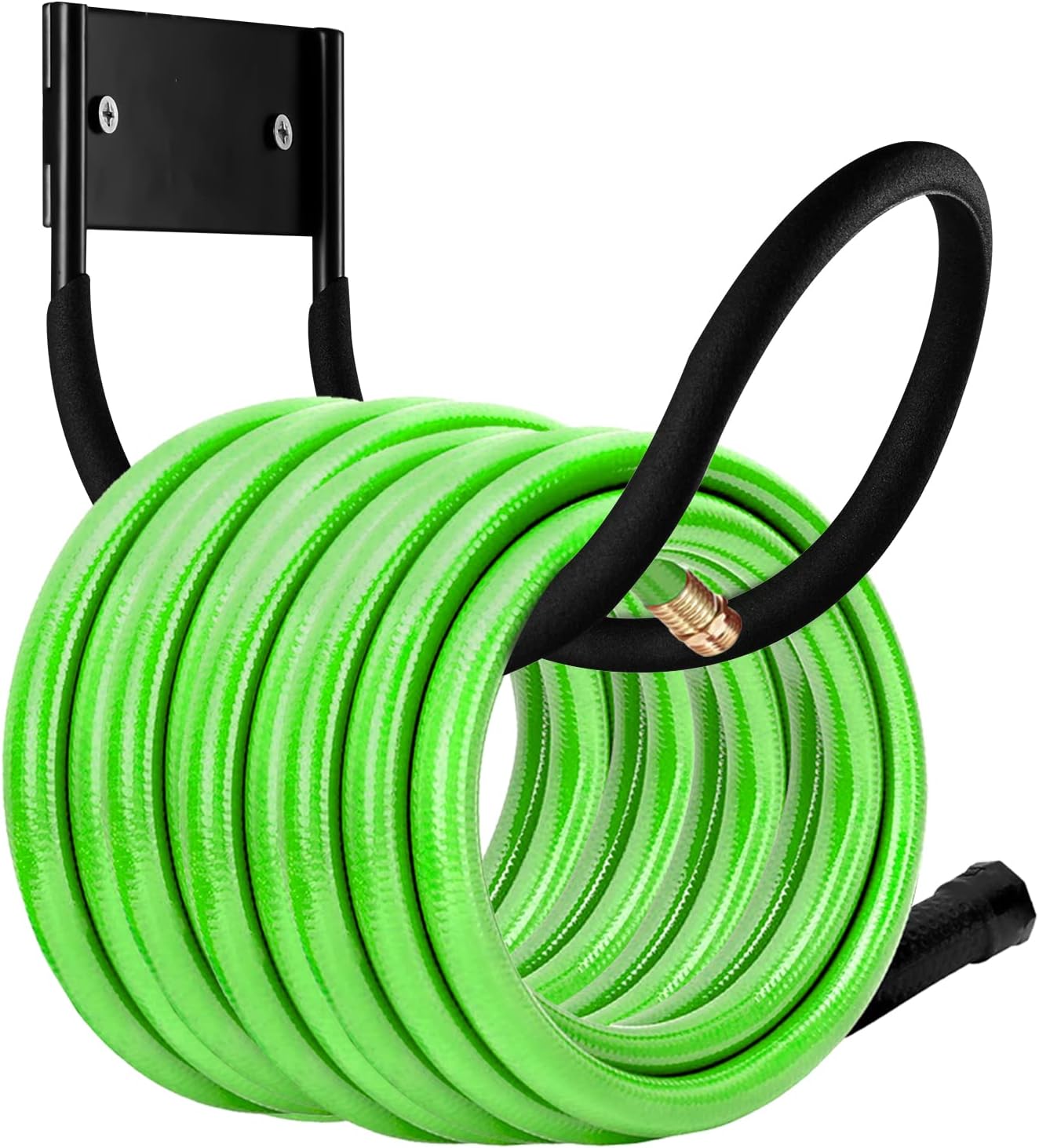 Hose Hanger, Heavy Duty Metal Hose Holder Wall Mount, Hook for Garden Hose/Expandable Hose/Hose Reel/Water Hose/Pocket Hose/Flexable Hose/Magic Hose (Hose Holder 125 Ft)-VerdiqueGarden