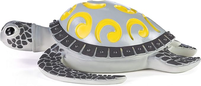 VP Home Tribal Sea Turtle Solar Powered Outdoor Decor Garden Light with LED Glowing Shell Great Addition for Your Garden, Decorations for Outside Patio Lawn Yard-VerdiqueGarden