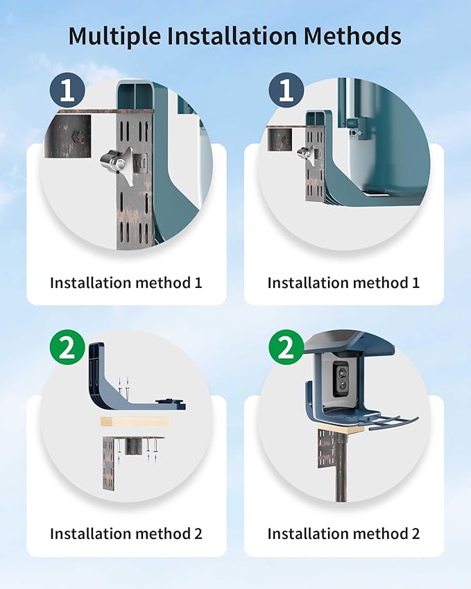 Bird Feeder Pole Stand – 90 Inch Height Feeding Station with 1-Inch Dia Heavy Duty for Hanging Feeders, Bird House Pole Mount Kit for Outdoor, Slip-Fit Connection，Copper Brushed-VerdiqueGarden