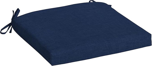 Arden Indoor/Outdoor Seat or Rocking Chair Cushion, 19 x 18, Water Repellent, Rain Proof, Fade Resistant Cushion for Rocking or Dining Chairs Sapphire Blue Leala-VerdiqueGarden