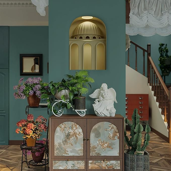 Dimoon 110''x17.7'' Blue Peel and Stick Wallpaper Contact Paper Modern Self Adhesive Wall Paper Removable Renter Friendly Textured Solid Color Shelf Cabinet Vinyl Roll (110''x17.7'',Sapphire Blue)-VerdiqueGarden