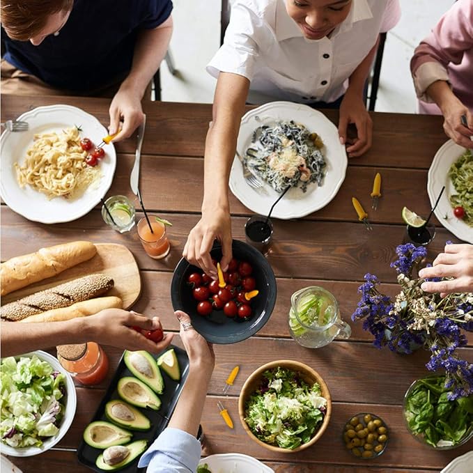 Corn on The Cob Holders, Stainless Steel Heat Resistant Non Slip Barbecue Corn Prongs Skewers for BBQ, Cooking, Birthday Party (20,3.54IN)-VerdiqueGarden