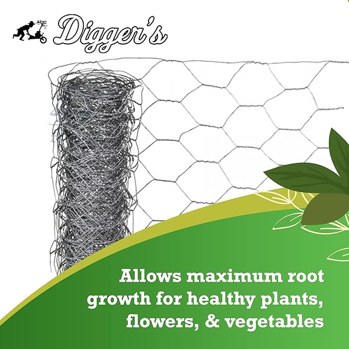 Digger’s 1-Gallon Heavy-Duty Wire Basket - Gopher Wire Basket for Perennials & Vegetables (12 Baskets)-VerdiqueGarden