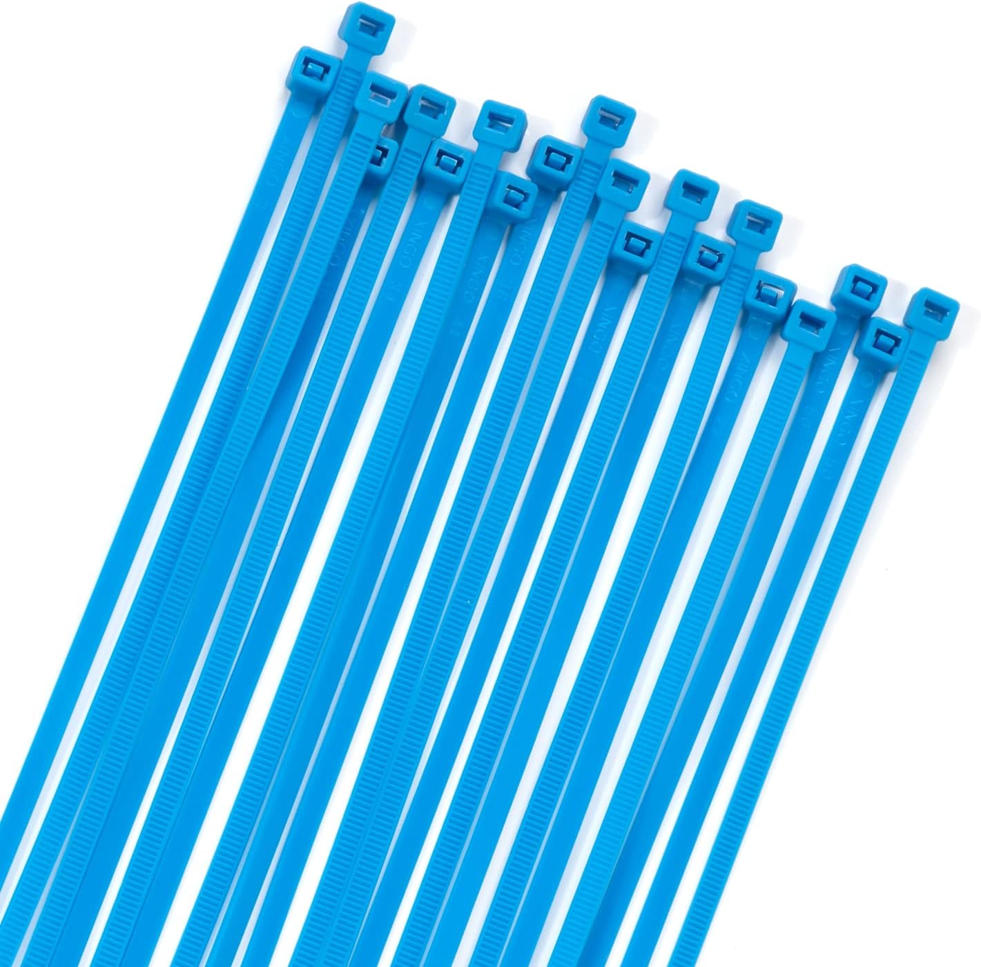 XINGO 100PCS Cable Zip Ties Heavy Duty, Premium Nylon Plastic Wire Ties with 50 Pounds Tensile Strength, Self-Locking Black Nylon Zip Ties for Indoor and Outdoor (6 inch, Blue)-VerdiqueGarden