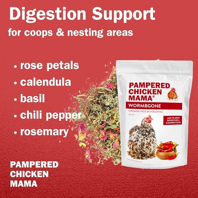 Non-GMO Backyard Chicken Nesting Herbs (10 oz) - Naturally Keep A Clean Coop Your Hens Will Love-VerdiqueGarden