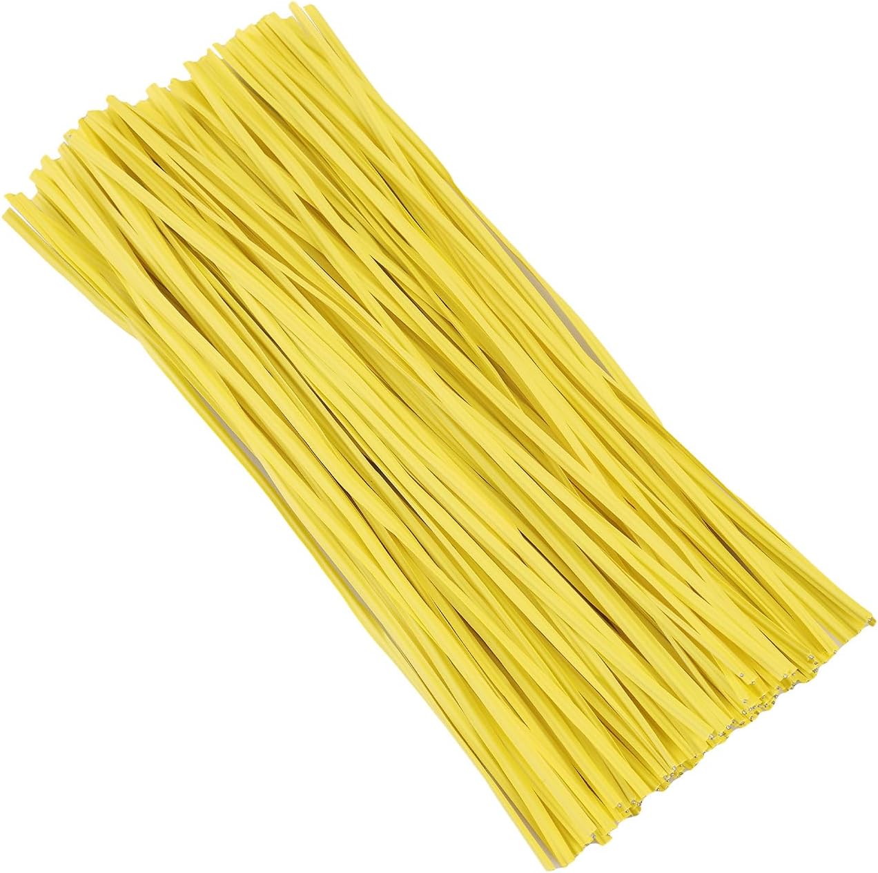 300 Pcs 6 inch Yellow Plastic Twist Ties, Cable Ties, for Bags, Gardening Tools-VerdiqueGarden