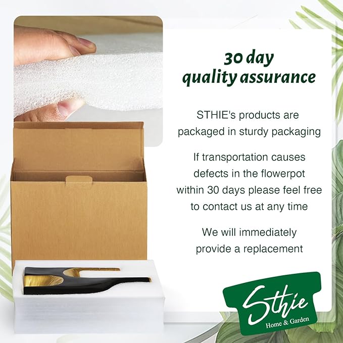 Ceramic Plant Pots with Drainage Holes and Saucers, Round Flower Pots for Indoor Plant, 3.9/5.2/6.7 Inches Small Flower Planters Set of 3-VerdiqueGarden