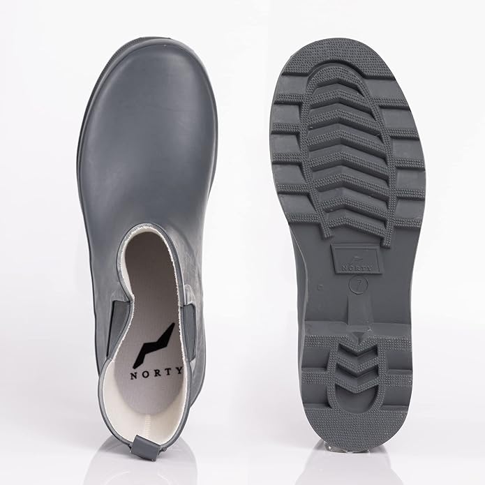 NORTY - Womens Ankle Rain Boots - Ladies Waterproof Winter Spring Garden Boot runs ½ size large-VerdiqueGarden