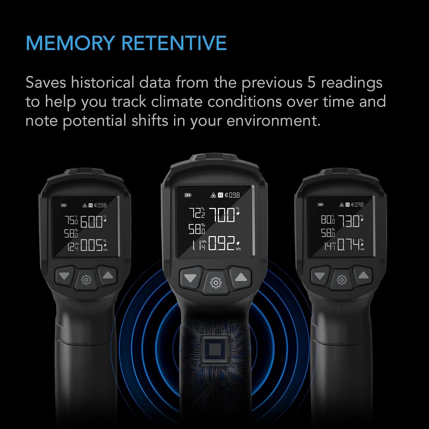 AC Infinity VPD Thermometer, Handheld Environmental Monitor, Captures Leaf VPD and Temperature, Calibrates Smart Controllers, Precision Infrared Range for Plants, Grow Tents, Greenhouses, Terrariums-VerdiqueGarden