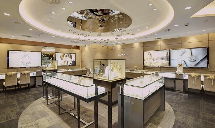 14K Gold White Moissanite Earrings Necklace Gemstone Ring Set, Women's Luxury Three-Piece Jewelry Set, Classic White Diamond-Inspired Design for Formal Events