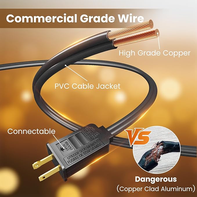 RTTY Outdoor String Lights 25 FT, G40 Led Patio Globe Lights with 13pcs Bulbs,Waterproof Shatterproof Dimmable Connectable Hanging for Cafe Bistro Backyard Gazebo Balcony Deck Party-VerdiqueGarden