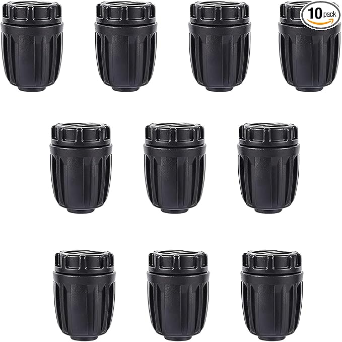1/2 inch Drip Irrigation Fittings End Caps For (0.52" ID x 0.65" OD) 16mm Drip Irrigation Tubing Connectors End Plugs-10 Pack-VerdiqueGarden