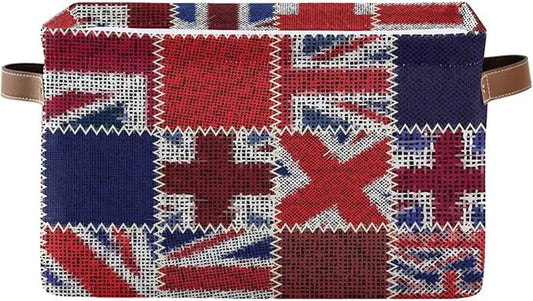 Flag Rectangular Storage Basket Organizer Bin Shelf Baskets For Clothes For Home Office Dorm-VerdiqueGarden