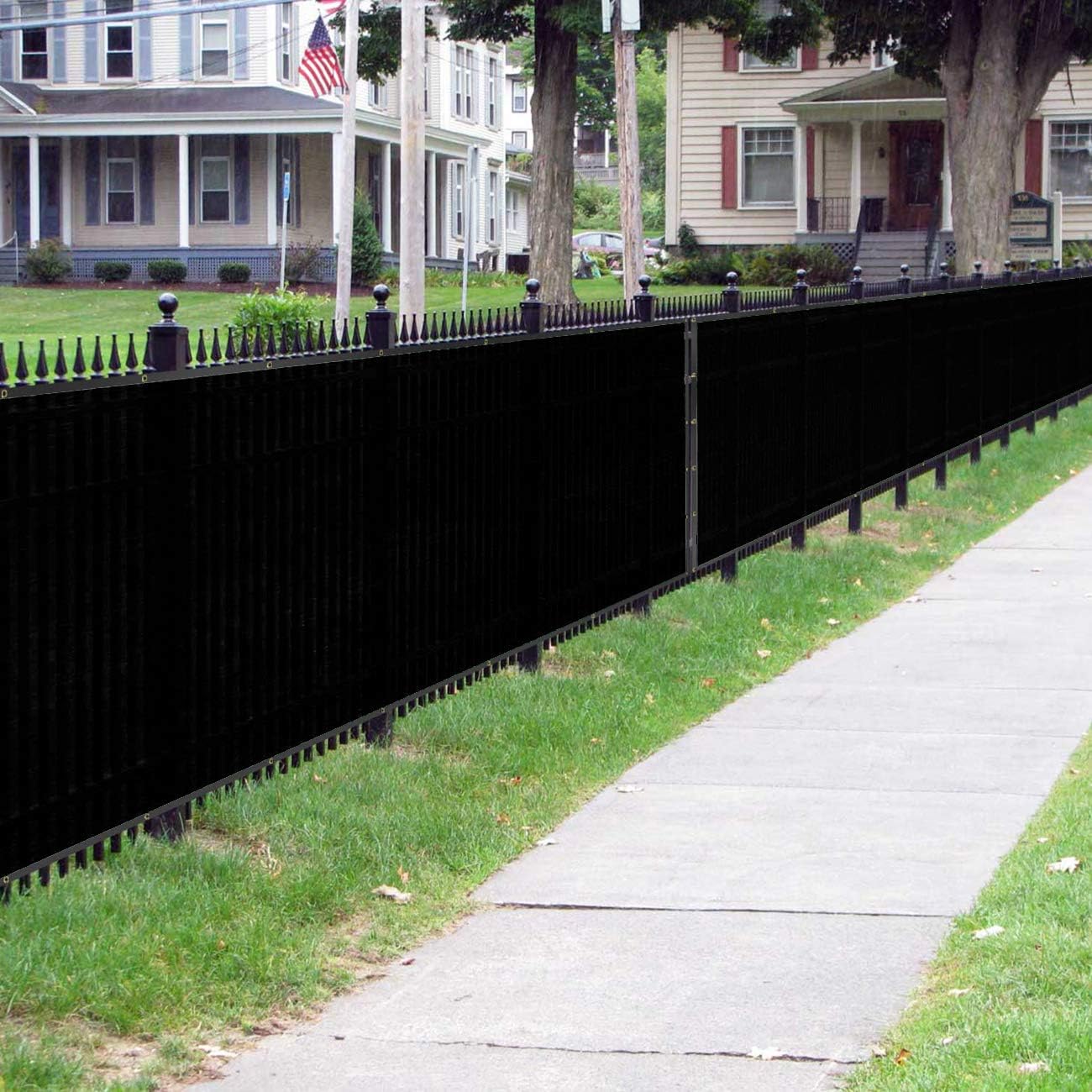 Sunnyglade 5 feet x 50 feet Privacy Screen Fence Heavy Duty Fencing Mesh Shade Net Cover for Wall Garden Yard Backyard (5 ft X 50 ft, Black)-VerdiqueGarden