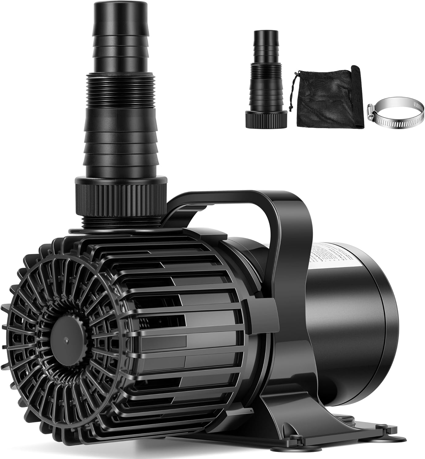 VIVOHOME 310W 5300GPH Submersible Water Pump with 180° Seamless Adjustable Nozzle and Barrier Bag for Koi Pond Waterfall Fountains Fish Tank-VerdiqueGarden