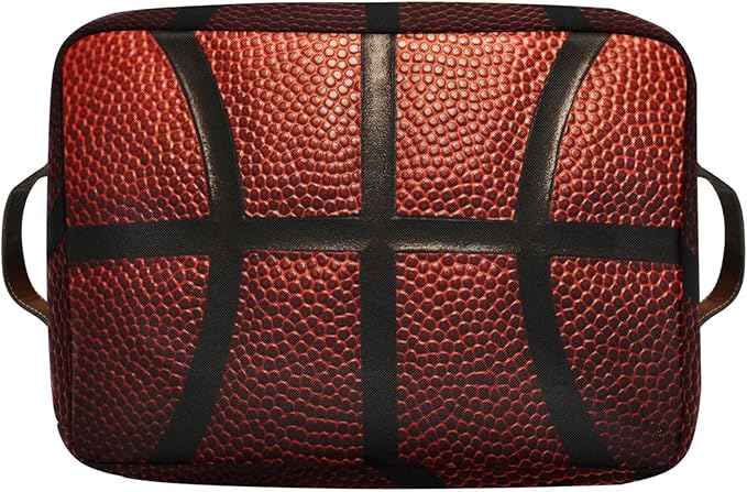 Basketball Print Rectangular Storage Basket Organizer Bin Shelf Baskets For Clothes Gifts For Home Office Dorm-VerdiqueGarden