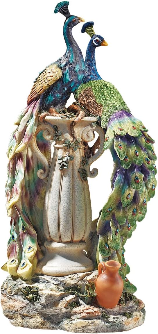Design Toscano Peacocks in Paradise Statue-VerdiqueGarden