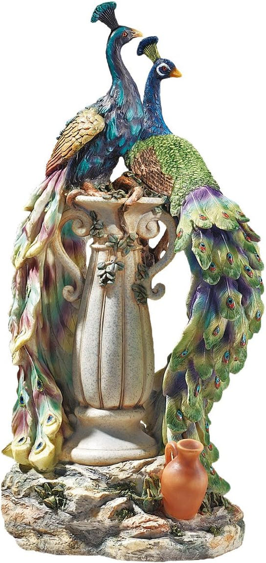 Design Toscano Peacocks in Paradise Statue-VerdiqueGarden