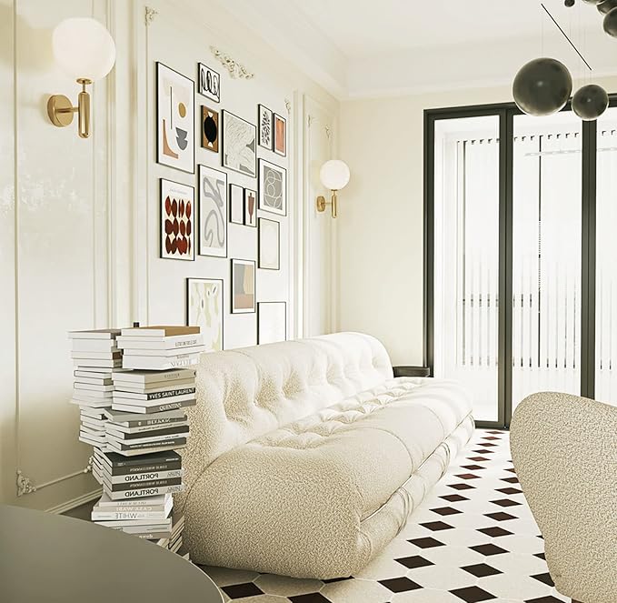 Dimoon 118''x17.7'' White Peel and Stick Wallpaper Contact Paper Modern Self Adhesive Wall Paper Removable Renter Friendly Textured Solid Color Shelf Cabinet Vinyl Roll (118''x17.7'',Cream White)-VerdiqueGarden