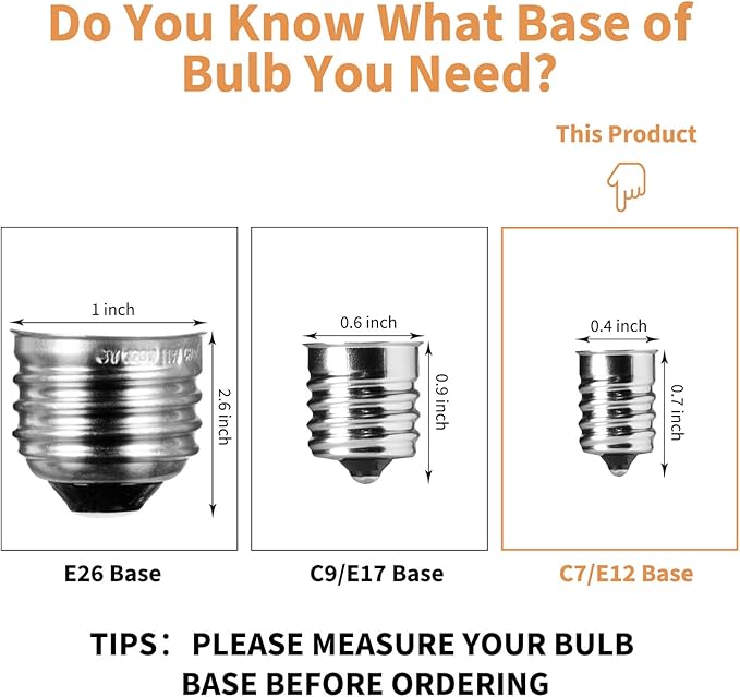 Brightown 25 Pack G40 Colorful Incandescent Bulb, Vintage Globe Replacement Light Bulb for Christmas Lights, 5 Watt E12 C7 Candelabra Base for Patio Yard Garden Holiday Xmas Decoration-VerdiqueGarden