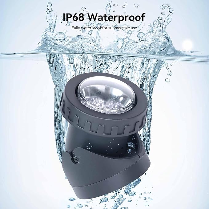 Fountain Lights with Timer, Underwater LED RGB Colored IP68 Waterproof Adjustable Submersible Pond Lights for Fish Pond Garden Lawn Yard Waterfall, 5 Lights in Set-VerdiqueGarden