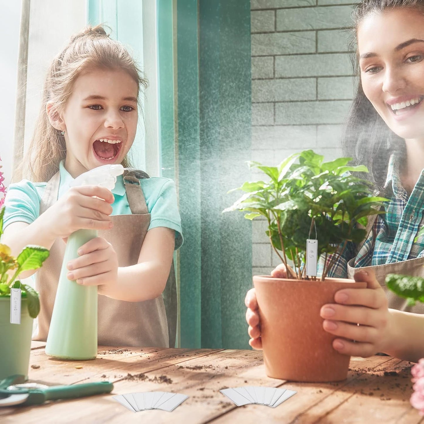 Ripeng 200 Pcs Aluminum Metal Plant Labels Writable Seedling Tree Tags with 6 Inch Wires Waterproof Double Sided Write for Plant Garden Marker Outdoor Identification and Greenhouse(200 Pieces)-VerdiqueGarden