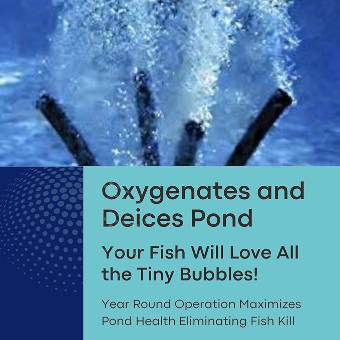 Rootscape Pond Aerator Air Diffuser - Replaces Air Stones For Ponds - Pond Aerators For Large Ponds - Koi Pond Filtration Accessories - Pond Aerators For Outdoor Ponds - Pond Aerator Diffuser-VerdiqueGarden