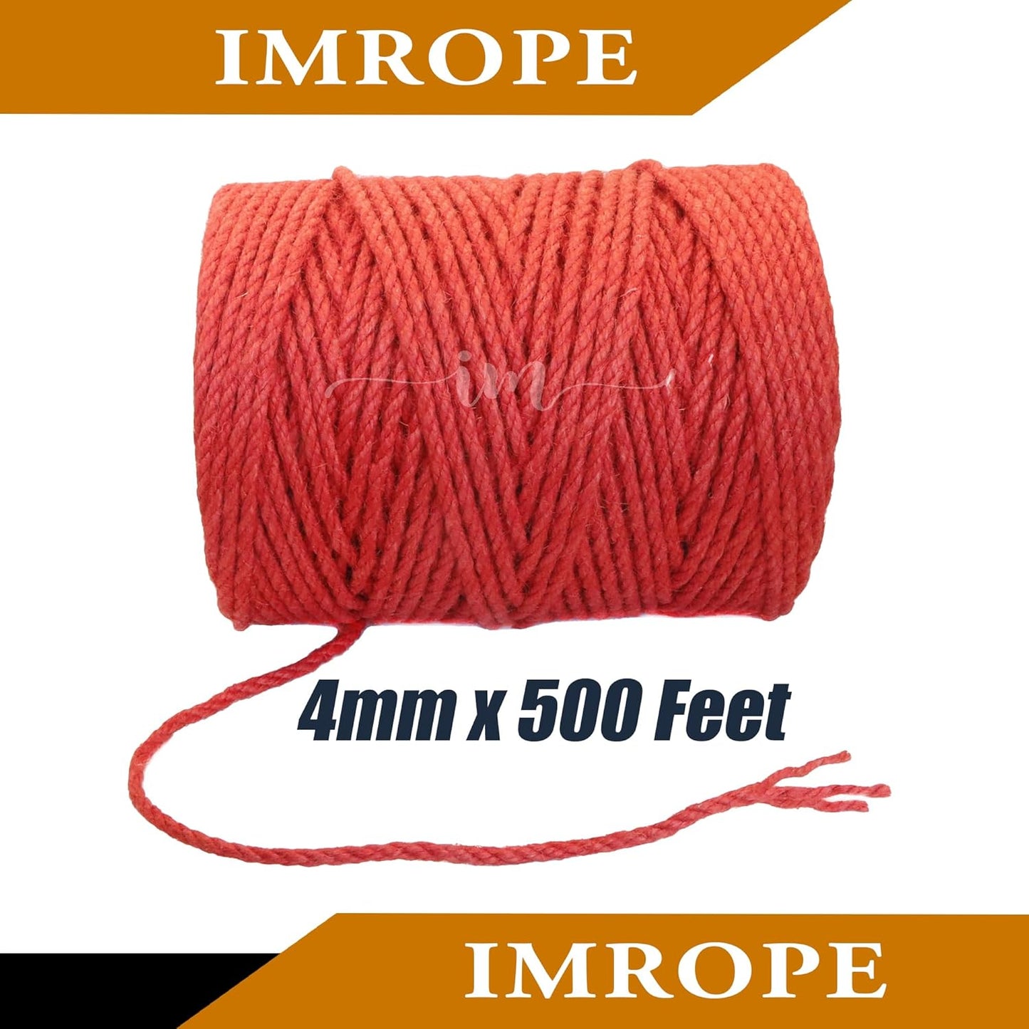 4mm x 500 Feet Red Jute Rope, Twine for Gardening Tomato Climbing Plant Tie Floristry Crafts Gift Wrapping Packing Decor-VerdiqueGarden