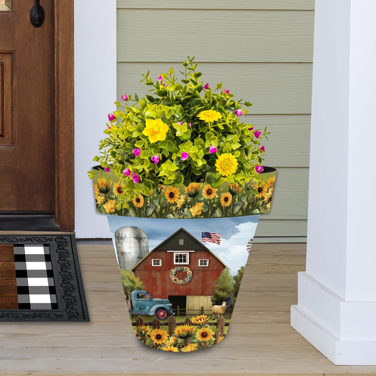 Briarwood Lane Sunflower Barn Large Planter-VerdiqueGarden