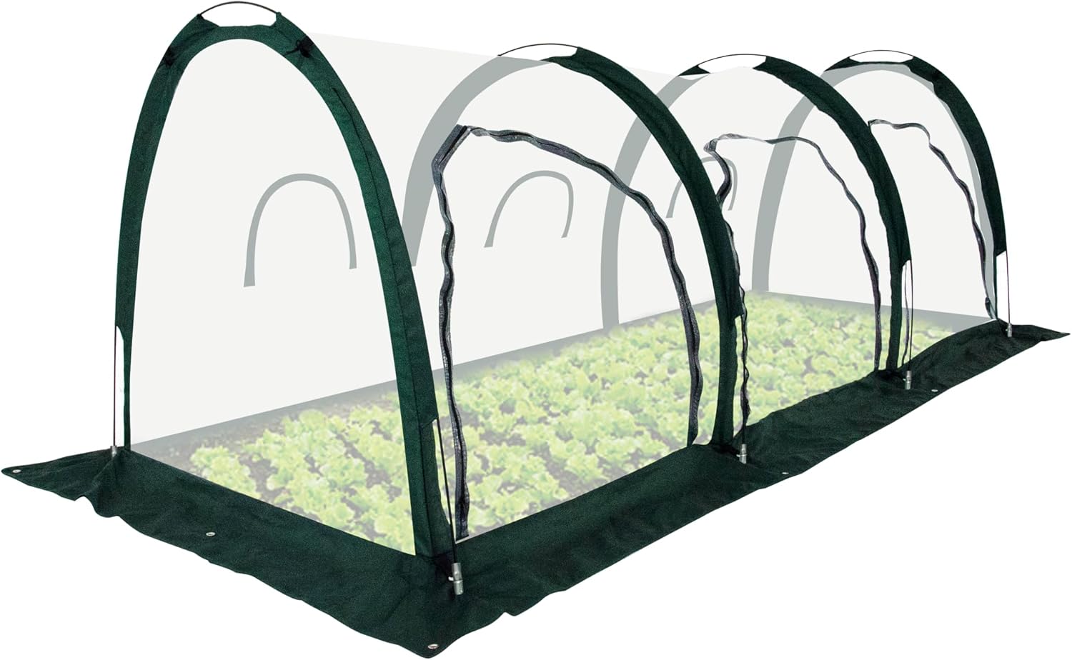 Portable Tunnel Greenhouse for Outdoors - Transparent Mini Greenhouses Ideal for Backyards and Outdoor Vegetable Cultivation (3M)-VerdiqueGarden