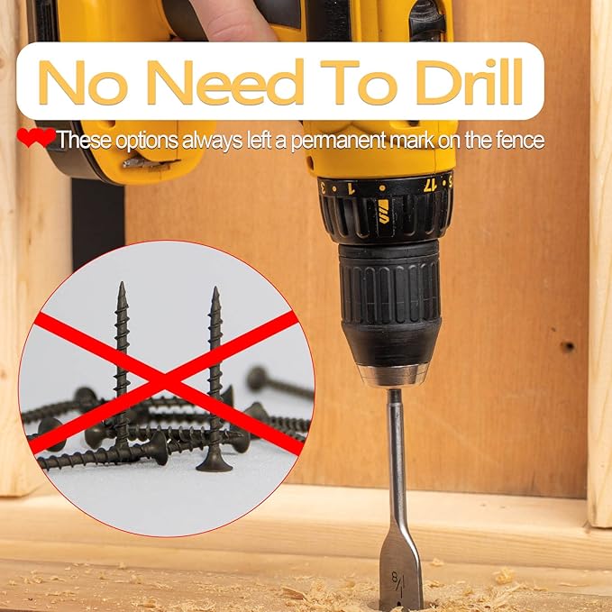 Zacool Vinyl Fence Hooks-4 Pack 5 x 10 Inches Heavy Duty White Patio Hooks Coated Steel Fence Hangers for Hanging Plants Bird Feeders,Lights,Basket,Pool Tools-VerdiqueGarden