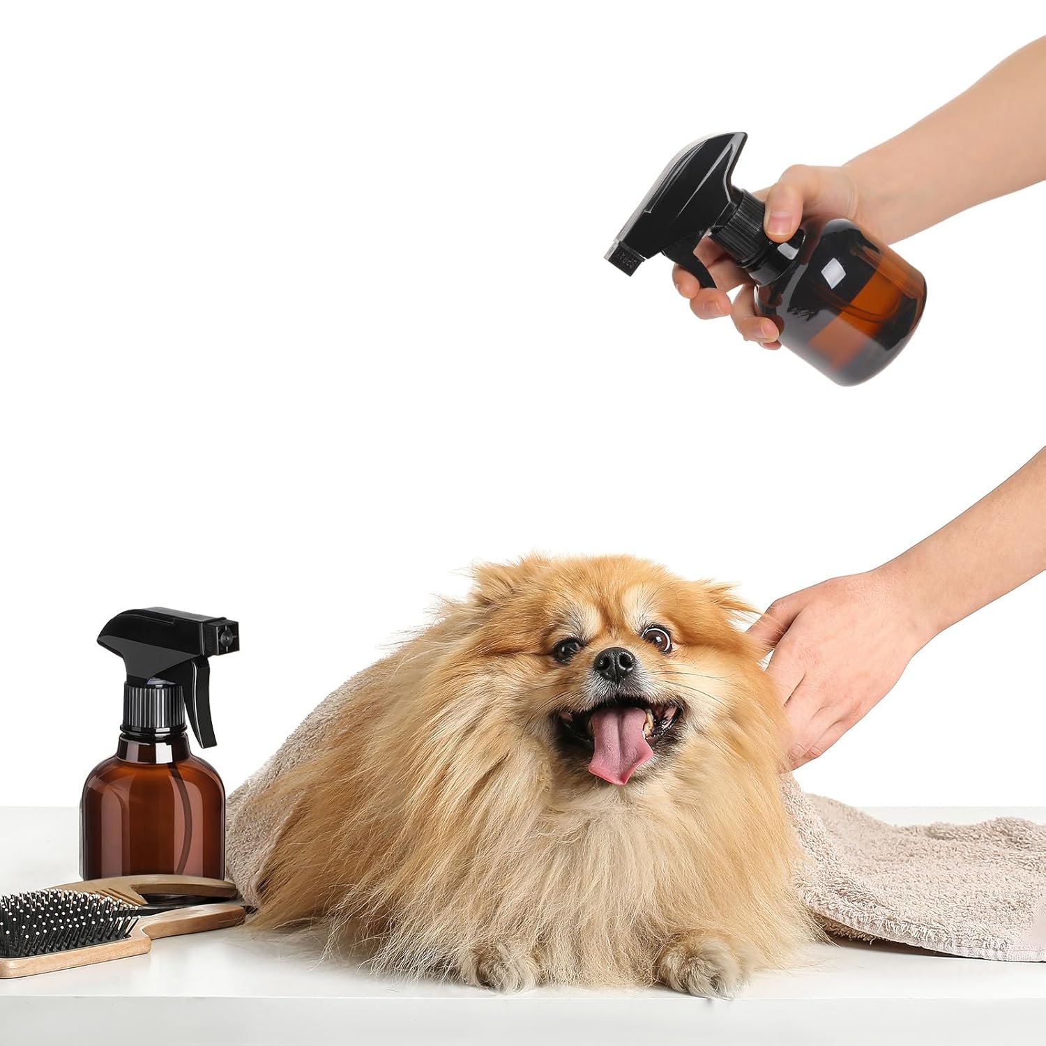 Jinei 24 Pcs 8 oz Empty Plastic Spray Bottle with Trigger Sprayers Pet Adjustable Head from Fine to Stream Refillable for Hair Plants Cooking Pets, No Leakage(Black)-VerdiqueGarden