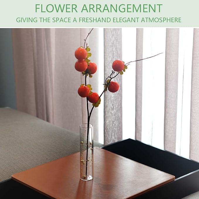 18pcs Glass Vase Cylinder Vases for Centerpieces Small Flower Glass Clear Vases Home Decor Centerpiece Table Flower Vase Decorations for Office Beautification＆Holiday 7.5 Inch Tall-VerdiqueGarden