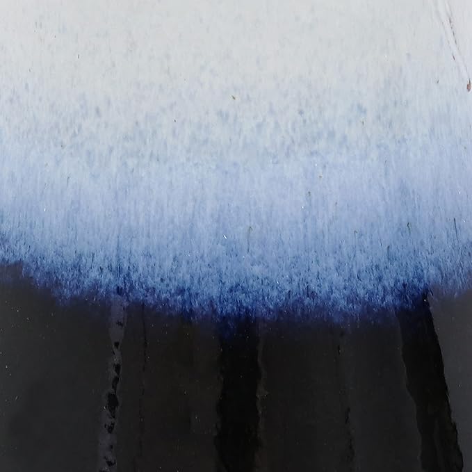 Sunnydaze 21" H Ceramic Bird Bath for Outside - Hand-Painted Outdoor Bird Bath Bowl, UV/Frost-Resistant Finish - Twilight - Classic Pedestal-VerdiqueGarden