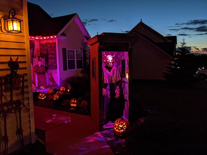 Hompavo 【Upgraded】 LED Flame Light Bulbs, 4 Modes Flickering Light Bulbs with Upside Down Effect, E26/E27 Flame Bulb for Halloween Christmas Party Patio Porch Home Indoor & Outdoor Decorations - 2-VerdiqueGarden