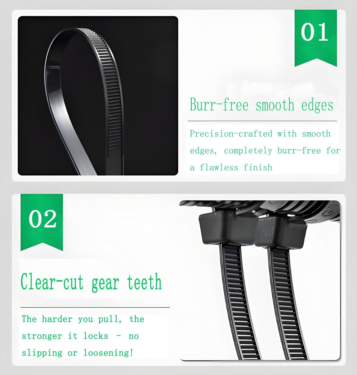 Heavy Duty 24 Inch Zip Ties, 30 Pack - Extra Long Black Cable Ties for Outdoor Use, 200 LB Tensile Strength, Durable Plastic Wire Ties-VerdiqueGarden