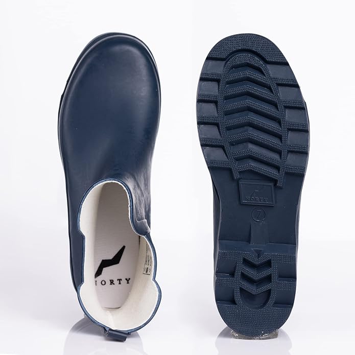 NORTY - Womens Ankle Rain Boots - Ladies Waterproof Winter Spring Garden Boot runs ½ size large-VerdiqueGarden