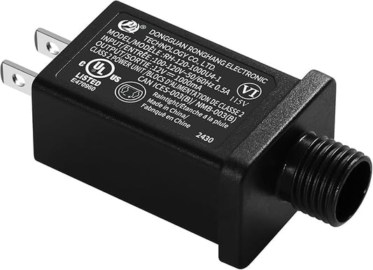 Replacement Yard Inflatable Adapter Power Supply Adaptor - 12V 1.0A 1Pcs - Inflatable Plug Replacement Class 2 Power Supply - for Halloween Yard Blow Up Decorations-VerdiqueGarden